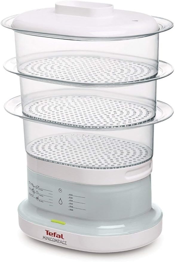 tefal 特福 vc130130 小型压力锅,透明/白色